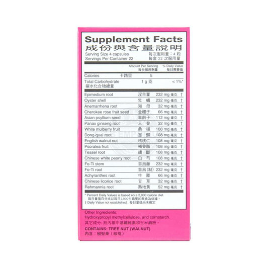 supplement facts of Geng Nian Le Capsules for Menopause Support | by Yu Lam