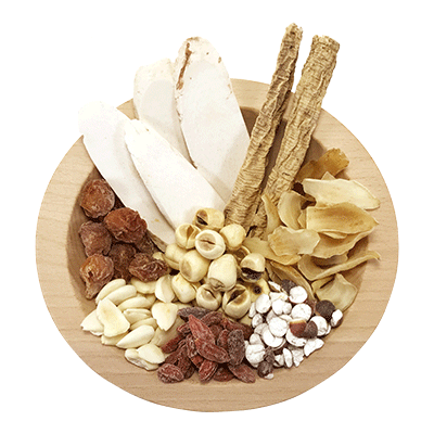 Image of ingredients for root + spring's Chinese herbal broth and soup kit for detoxification or "yeet hay".