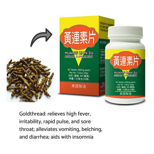 image of the ingredients of Huang Lian Su Wan (Coptis Extract) | by Lao Wei