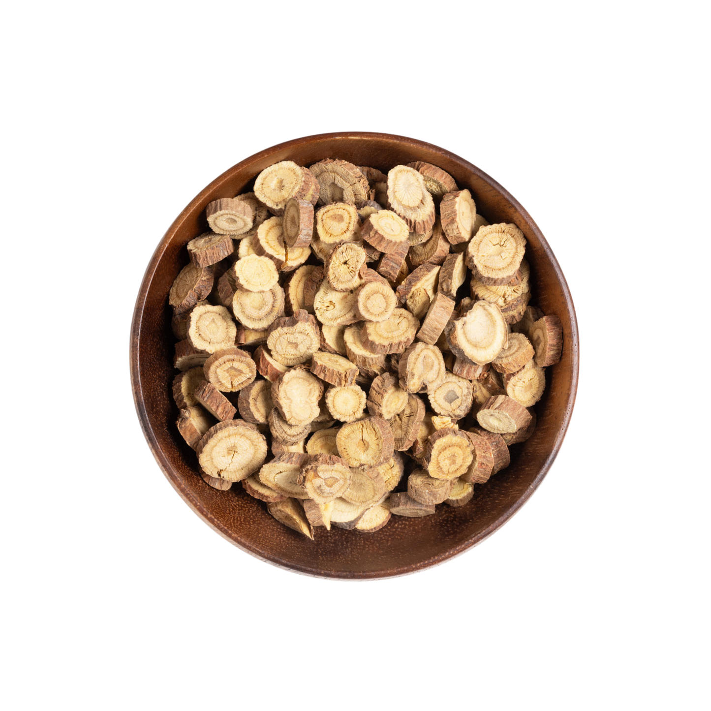 Image for root + spring's premium raw herb licorice or gan cao out of the bag.