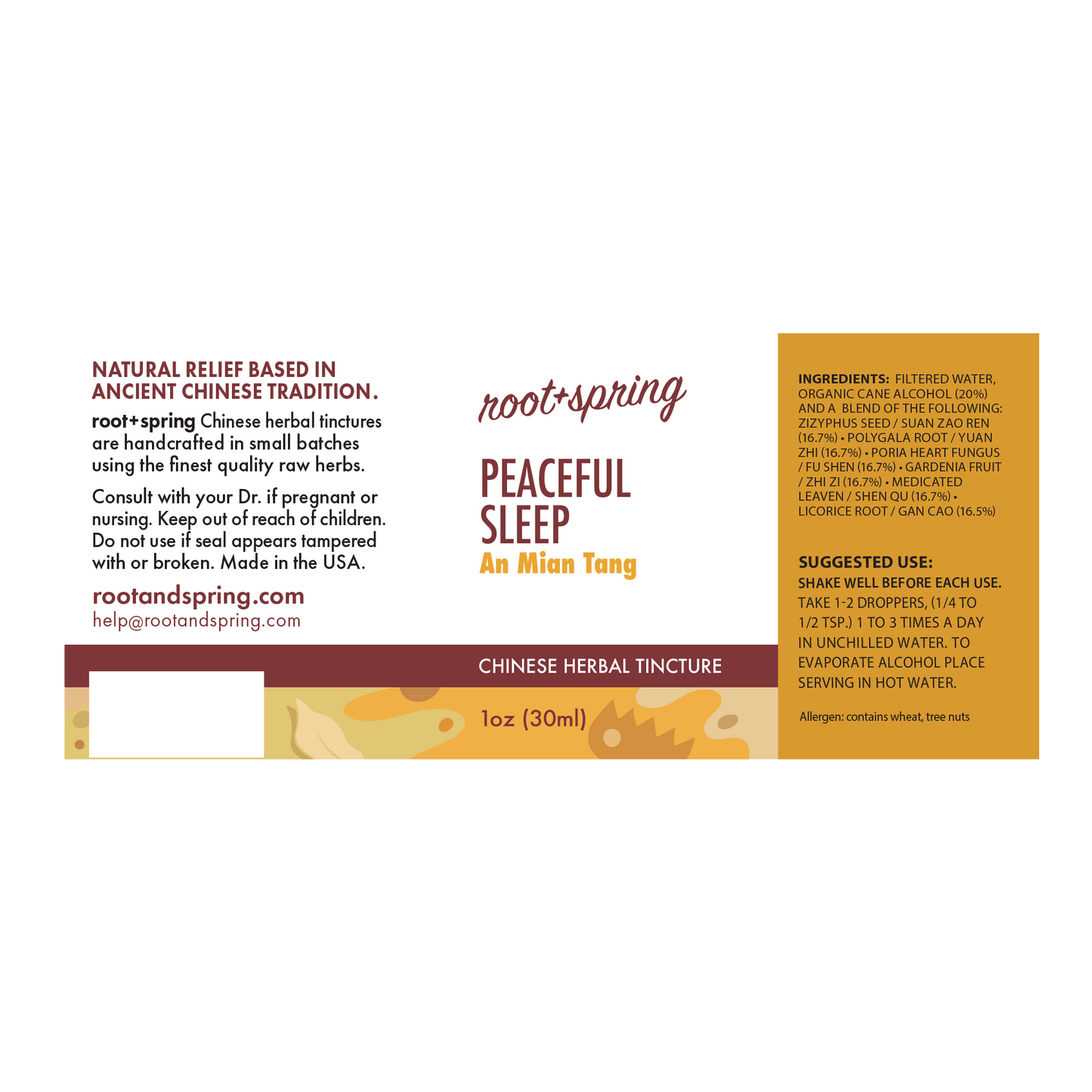 Peaceful Sleep (An Mian Tang) | Herbal Tincture
