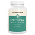 Image of 5 Defenders mushroom capsules by Real Mushrooms