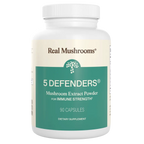 Image of 5 Defenders mushroom capsules by Real Mushrooms
