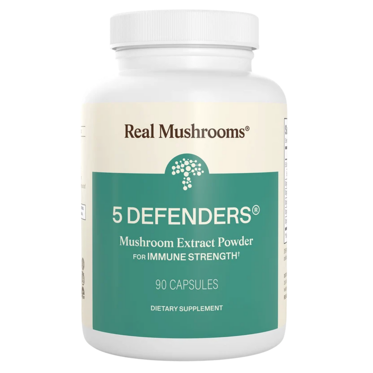Image of 5 Defenders mushroom capsules by Real Mushrooms