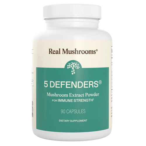 Image of 5 Defenders mushroom capsules by Real Mushrooms