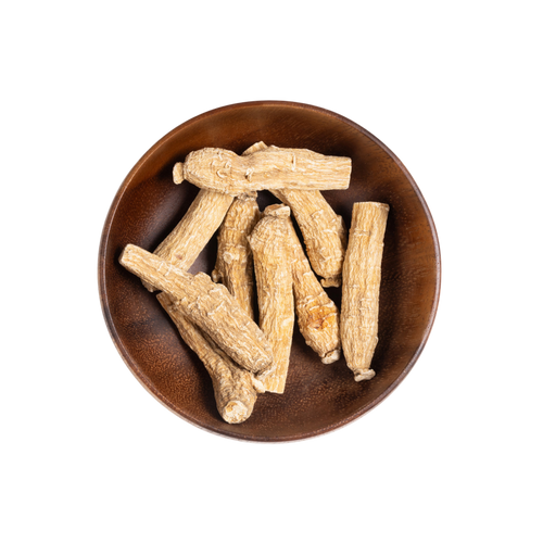 Image for root + spring's premium raw herb american ginseng or xi yang shen (hua qi shen) out of the bag