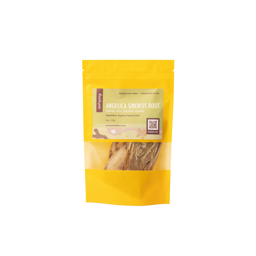 Image for root and spring's premium raw herb angelica sinensis root or dang gui (dong quai).