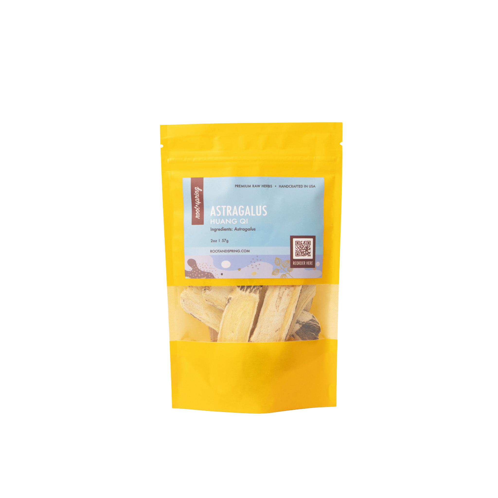 Image for root + spring's premium raw herb astragalus or huang qi.