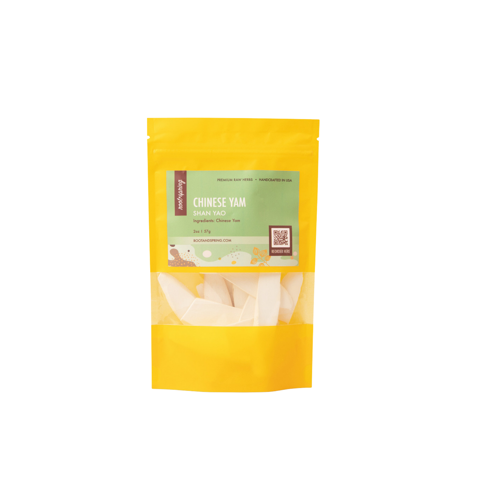 Image of root + spring's premium raw herb chinese yam or han yao.