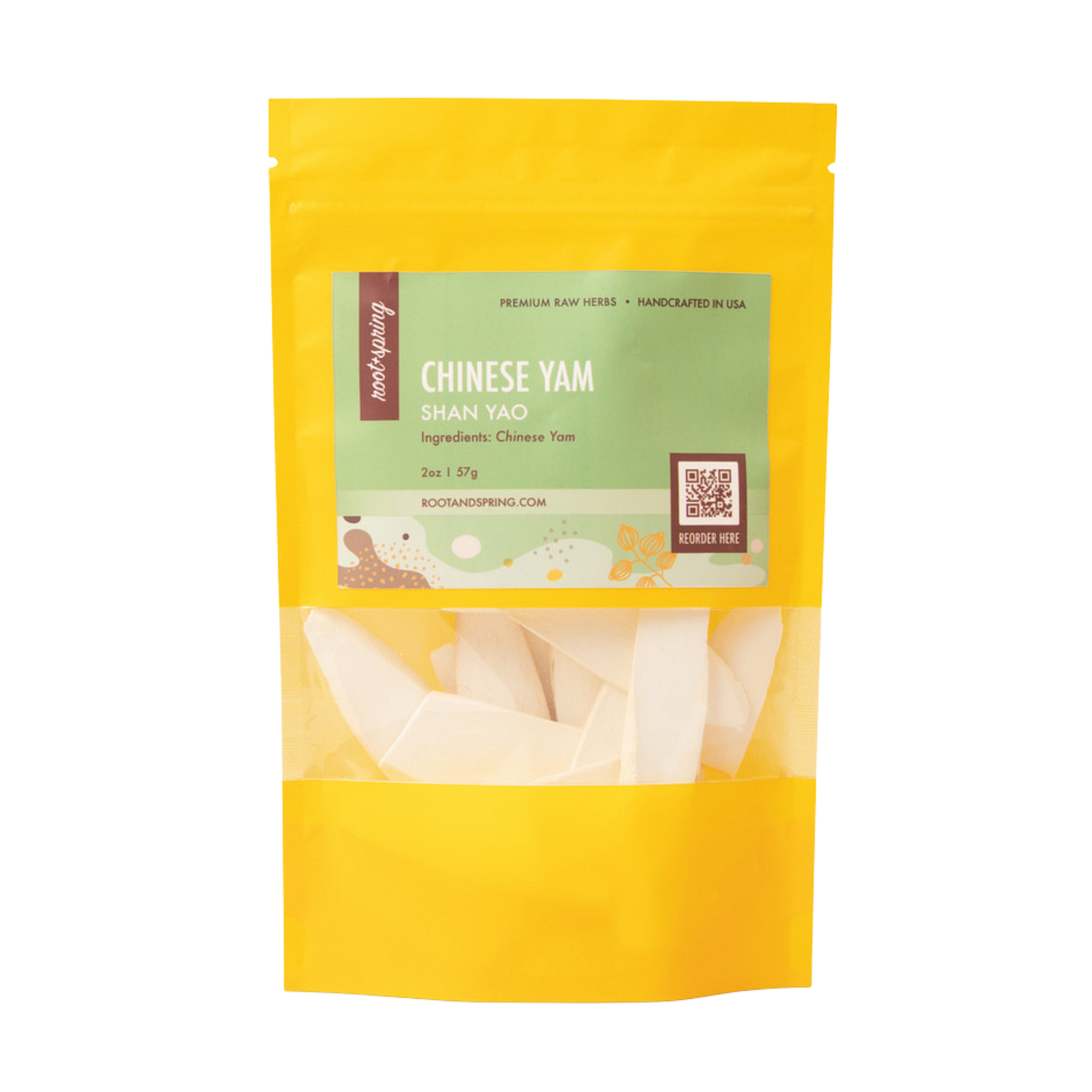 Image of root + spring's premium raw herb chinese yam or han yao.