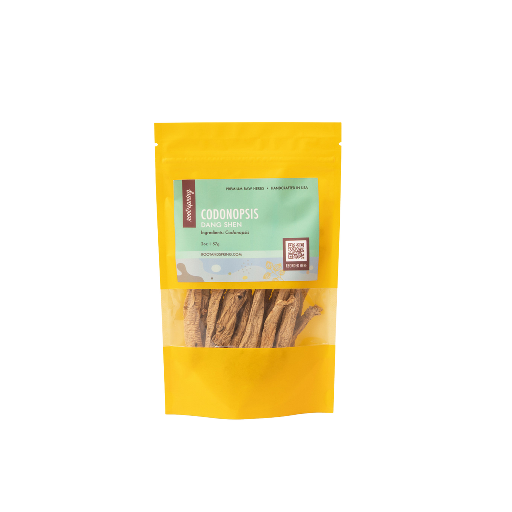 Image of root + spring's premium raw herb codonopsis or dang shen.