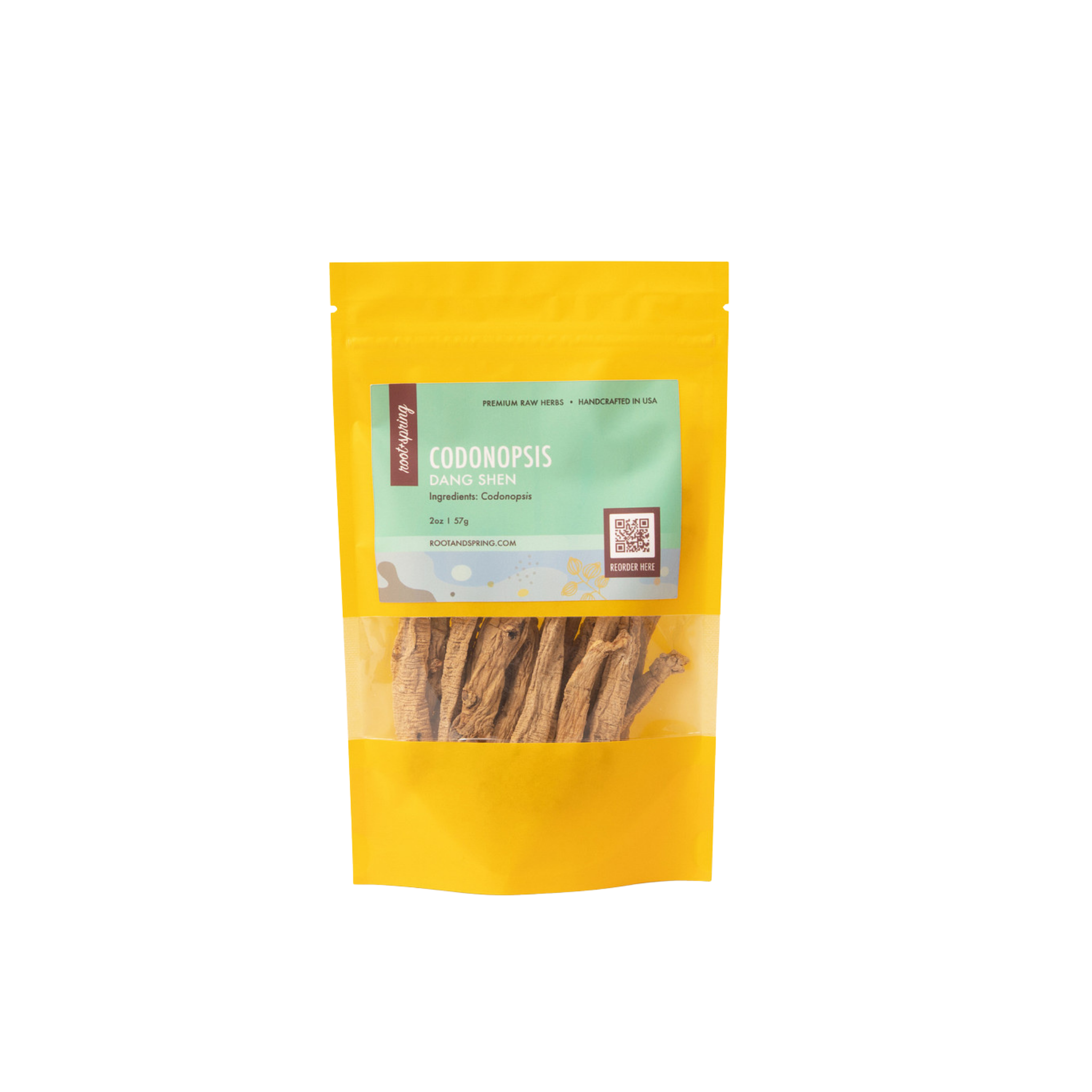 Image of root + spring's premium raw herb codonopsis or dang shen.