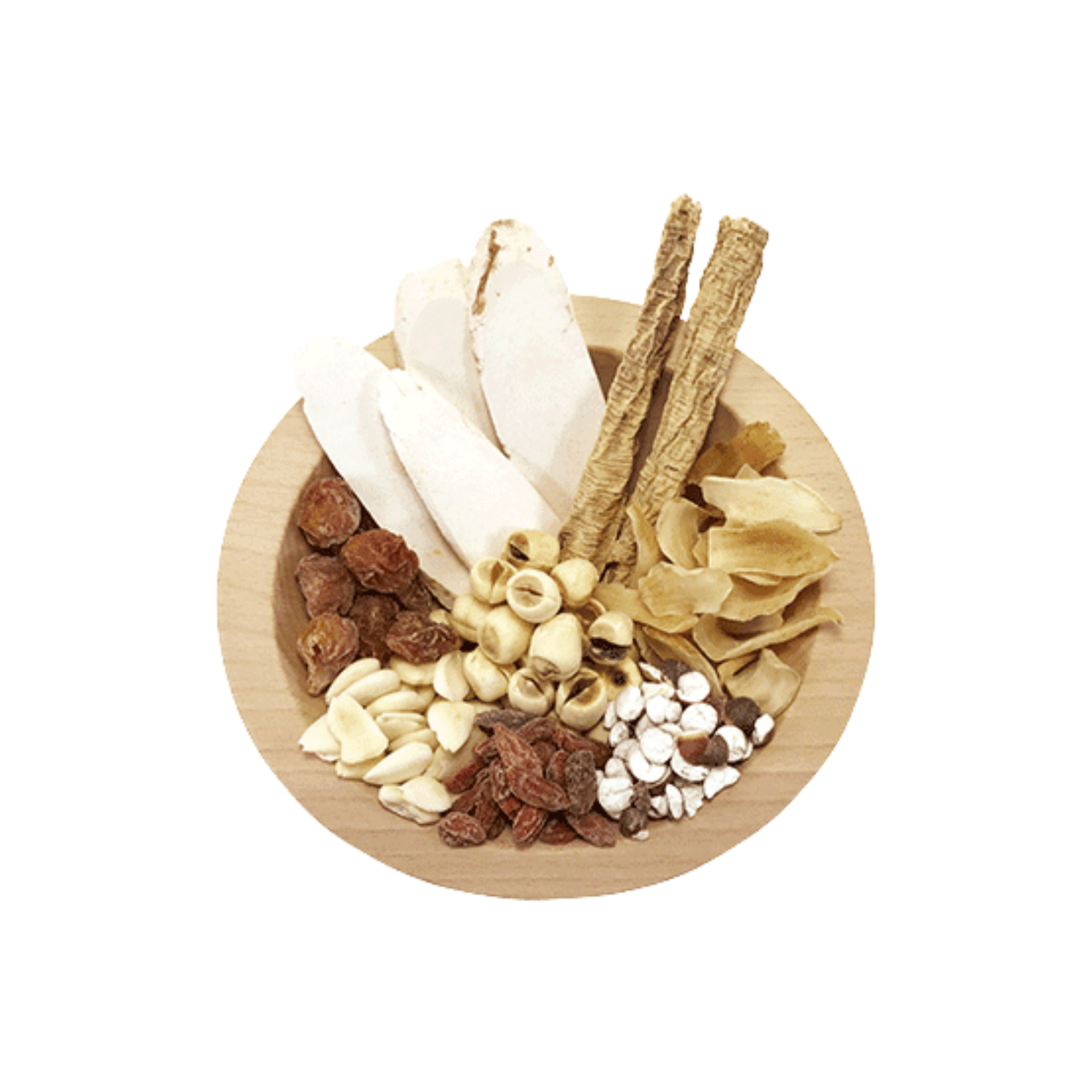 Image of ingredients for root + spring's Chinese herbal broth and soup kit for detoxification or "yeet hay".