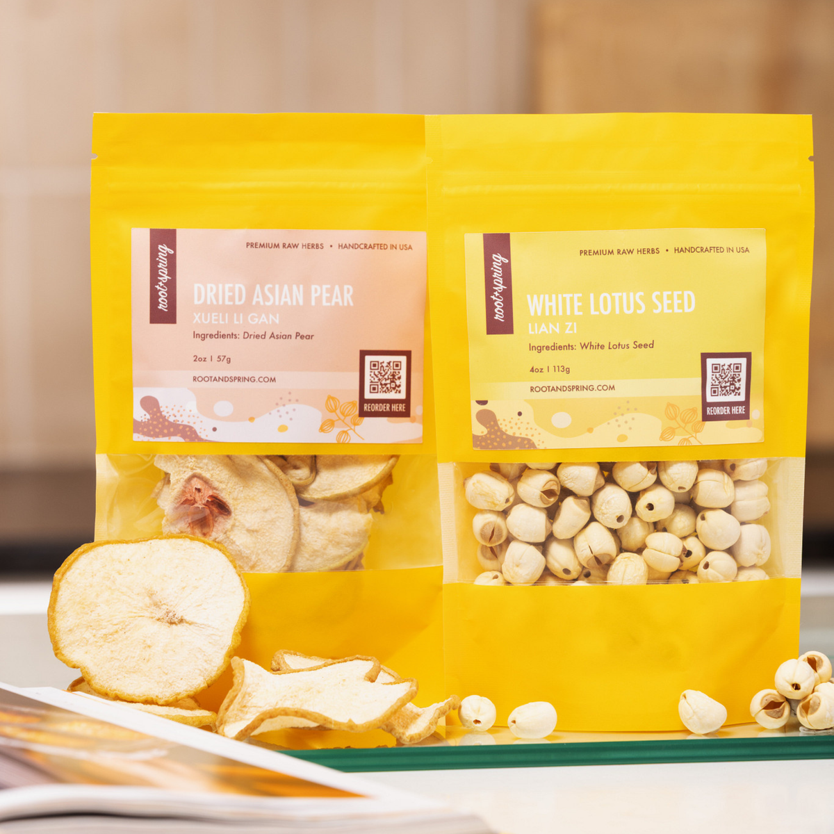 LIfestyle image of Dried Asian Pear and White Lotus Seed