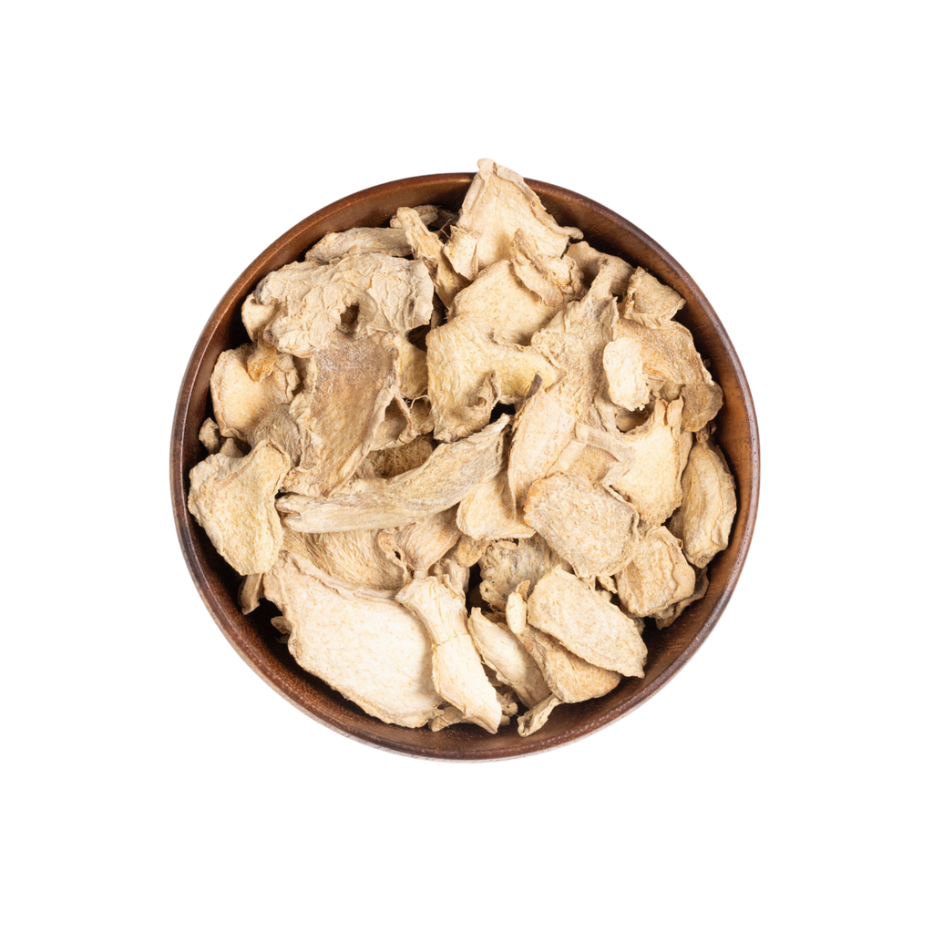 Image for root + spring's premium raw herb dried ginger or an jiang out of the bag