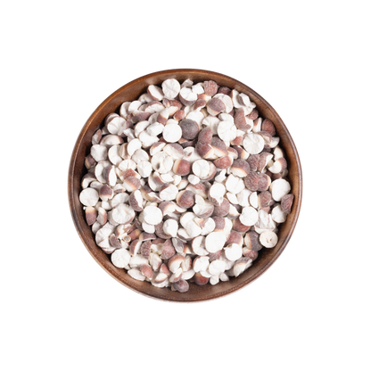 Image for root + spring's premium raw herb dried fox nut (euryale seed) or qian shi out of the bag.