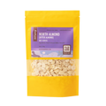 image of Root + Spring North Almond Raw Herbs featuring a purple label and a clear window showing the light beige flakes inside, set against a plain white background.