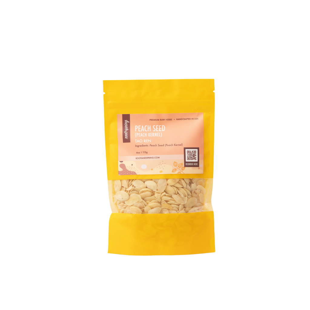 Image for root + spring's premium raw herb peach seed (peach kernel) or tao ren.