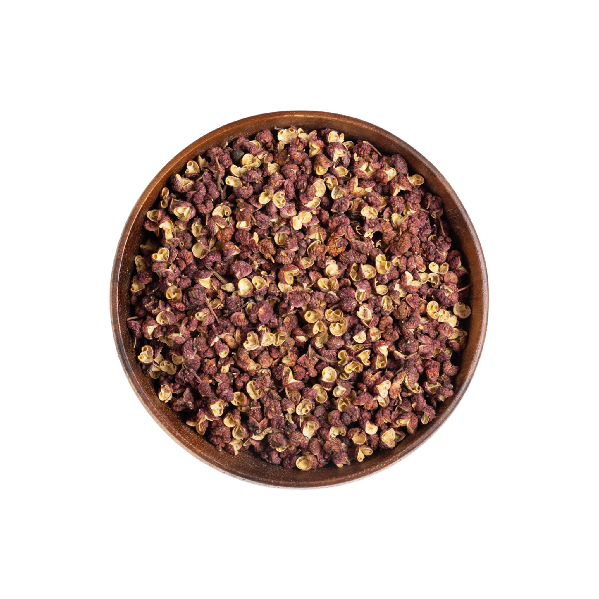 Image for root + spring's premium raw herb prickly ash (szechuan/sichuan pepper) or chuan jiao (hua jiao) out of the bag.