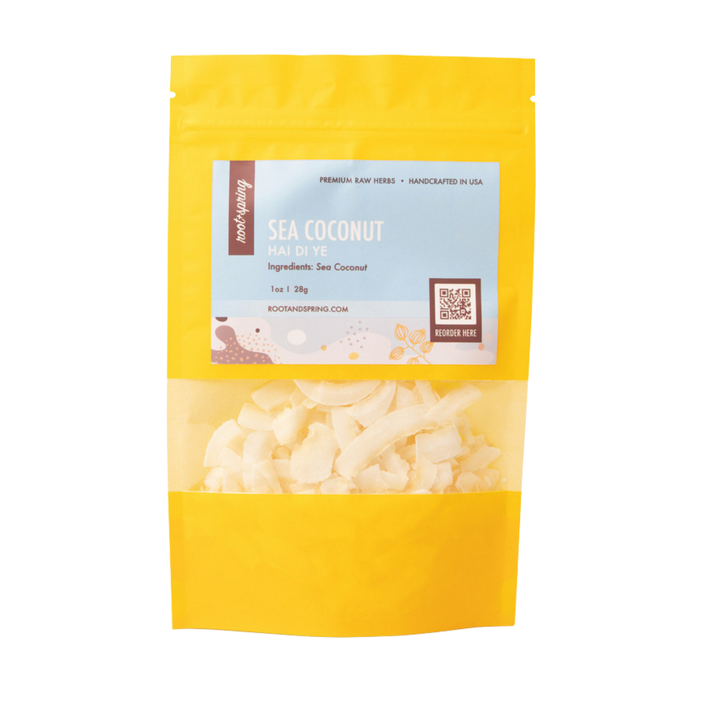 Image for root + spring's premium raw herb sea coconut or hai di ye.