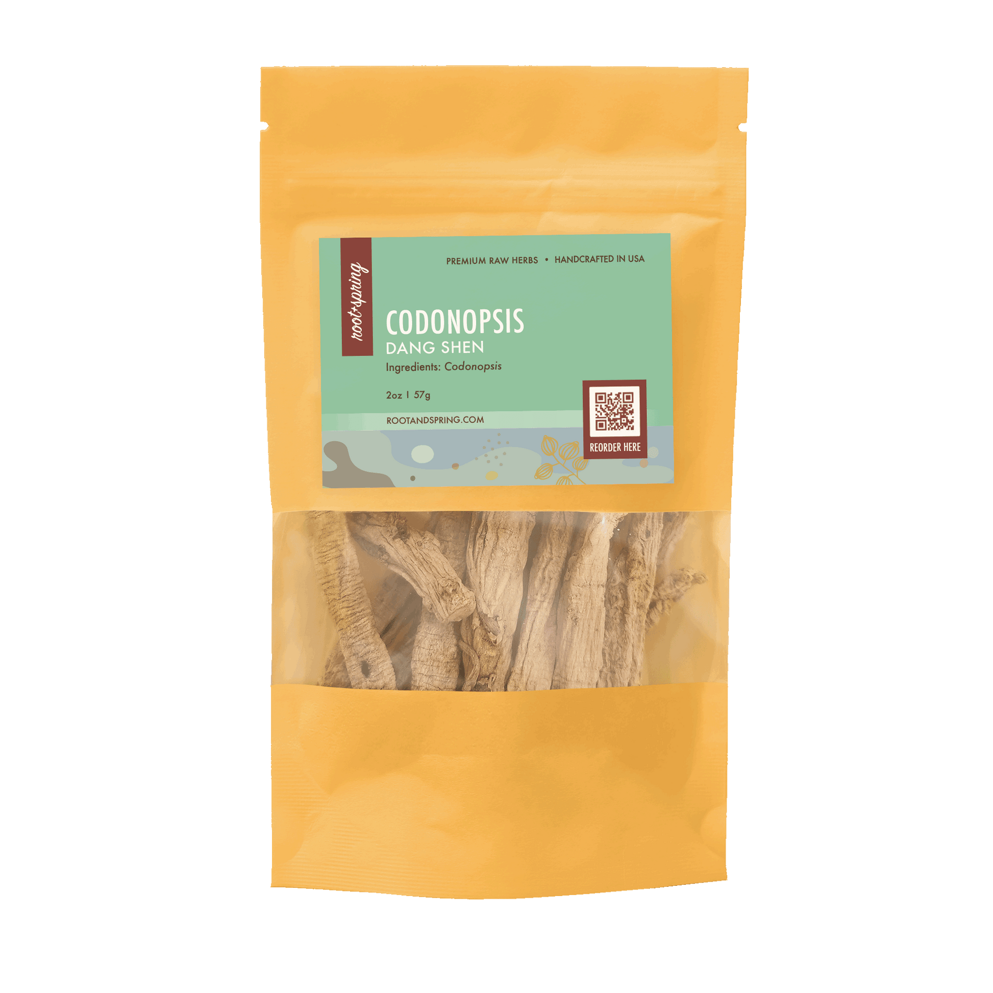 Image of root + spring's premium raw herb codonopsis or dang shen.