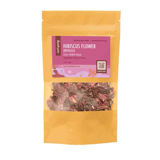 Image of root + spring's premium raw herb hibiscus flower (roselle) or lou shen hua.