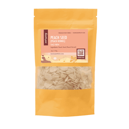 Image for root + spring's premium raw herb peach seed (peach kernel) or tao ren.