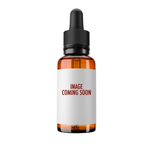 Image of amber colored dropper bottle with the label of 'image coming soon'.