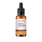 Amber eyedropper-top tincture bottle containing 1 fluid ounce (30 milliliters) of root + spring Warm the Gall Bladder Wen Dan Tang Chinese herbal tincture.