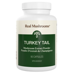 images of Turkey Tail Immune Support organic mushroom extract powder by Real mushrooms