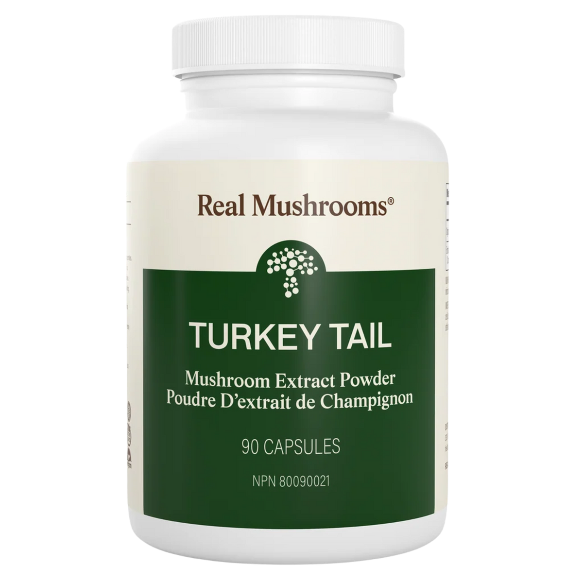 images of Turkey Tail Immune Support organic mushroom extract powder by Real mushrooms