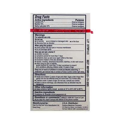 label of Pain Relief | White Flower Analgesic Balm | rootandspring.com